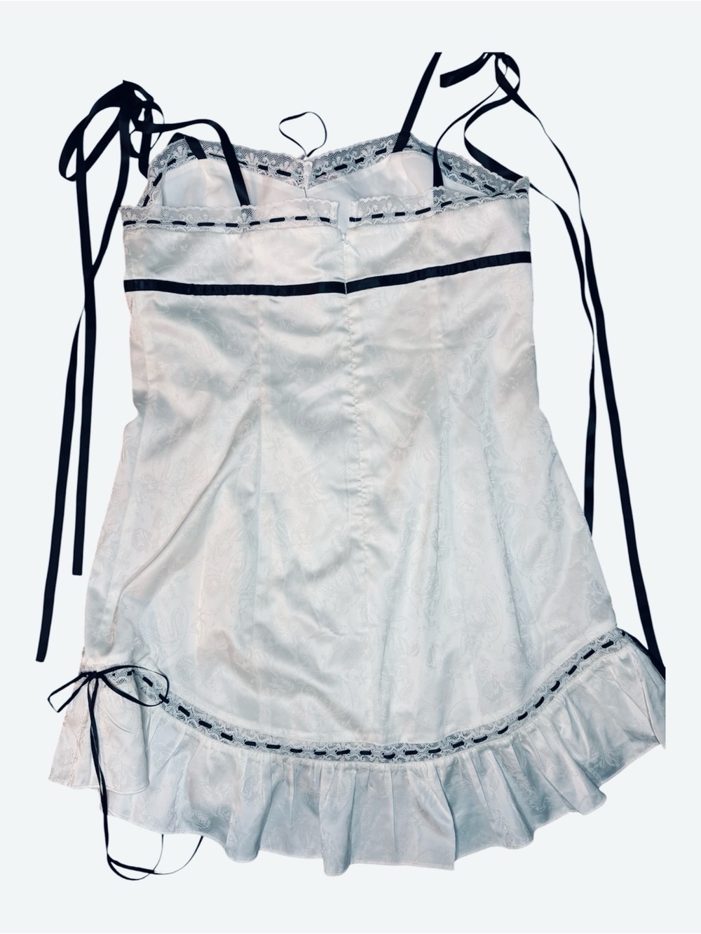 NEW For Love and Lemons Iniko mini dress white small - Picture 5 of 6